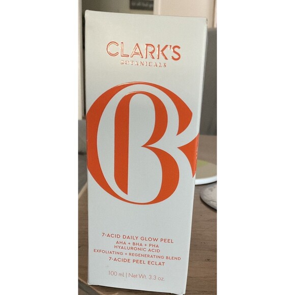 Clarks Botanicals 7 Acid Daily Glow Peel 3.3 Oz - Picture 1 of 4